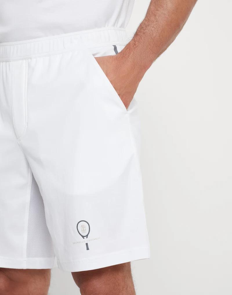 White Cotton Shorts