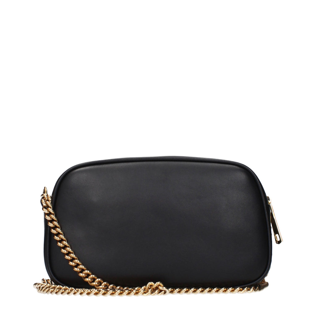 Black Leather Crossbody Bag