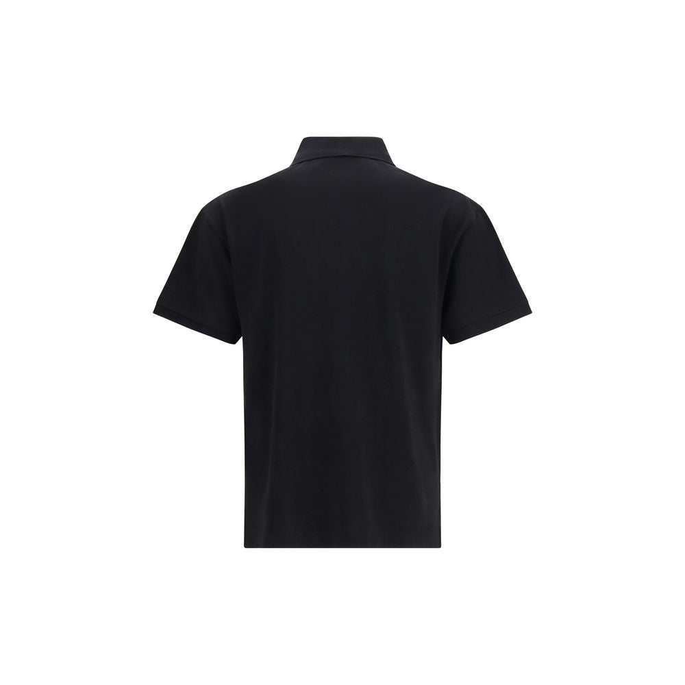 Black Cotton Polo Shirt