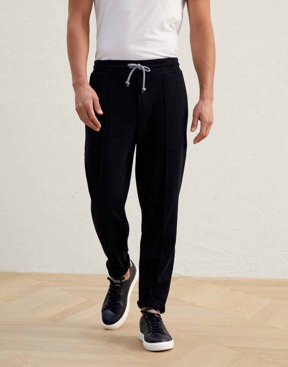 Black Cotton Joggers (Workout Pants)